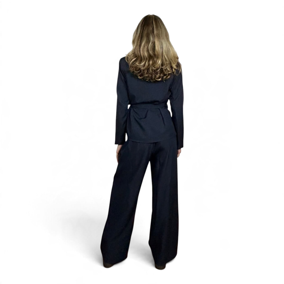 Tailleur Giacca a Portafoglio e Pantalone Blu