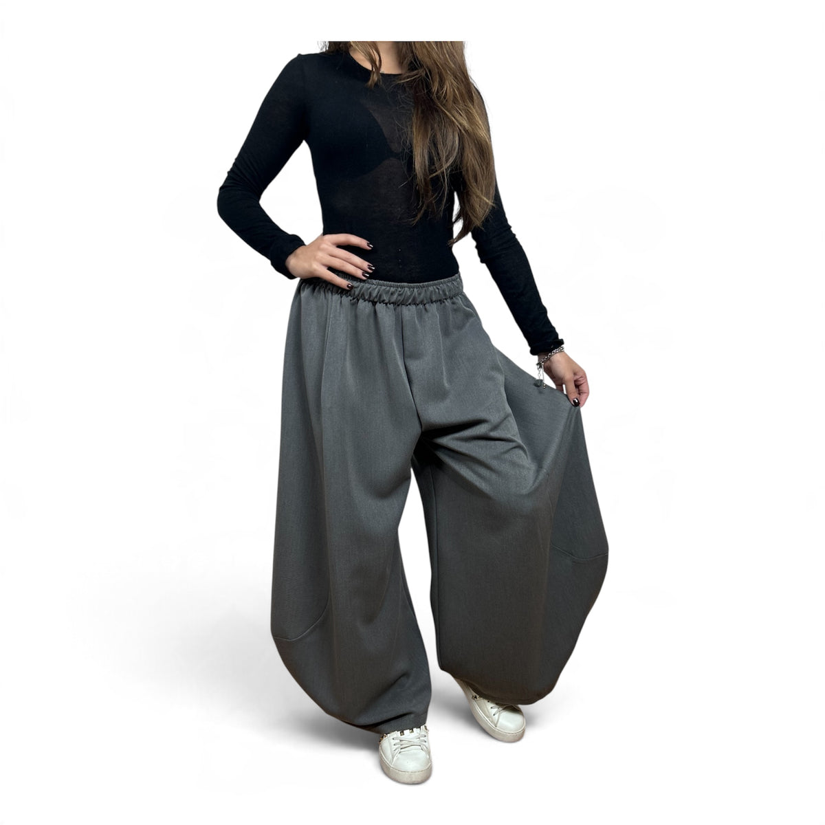 Pantalone Balloon Grigio