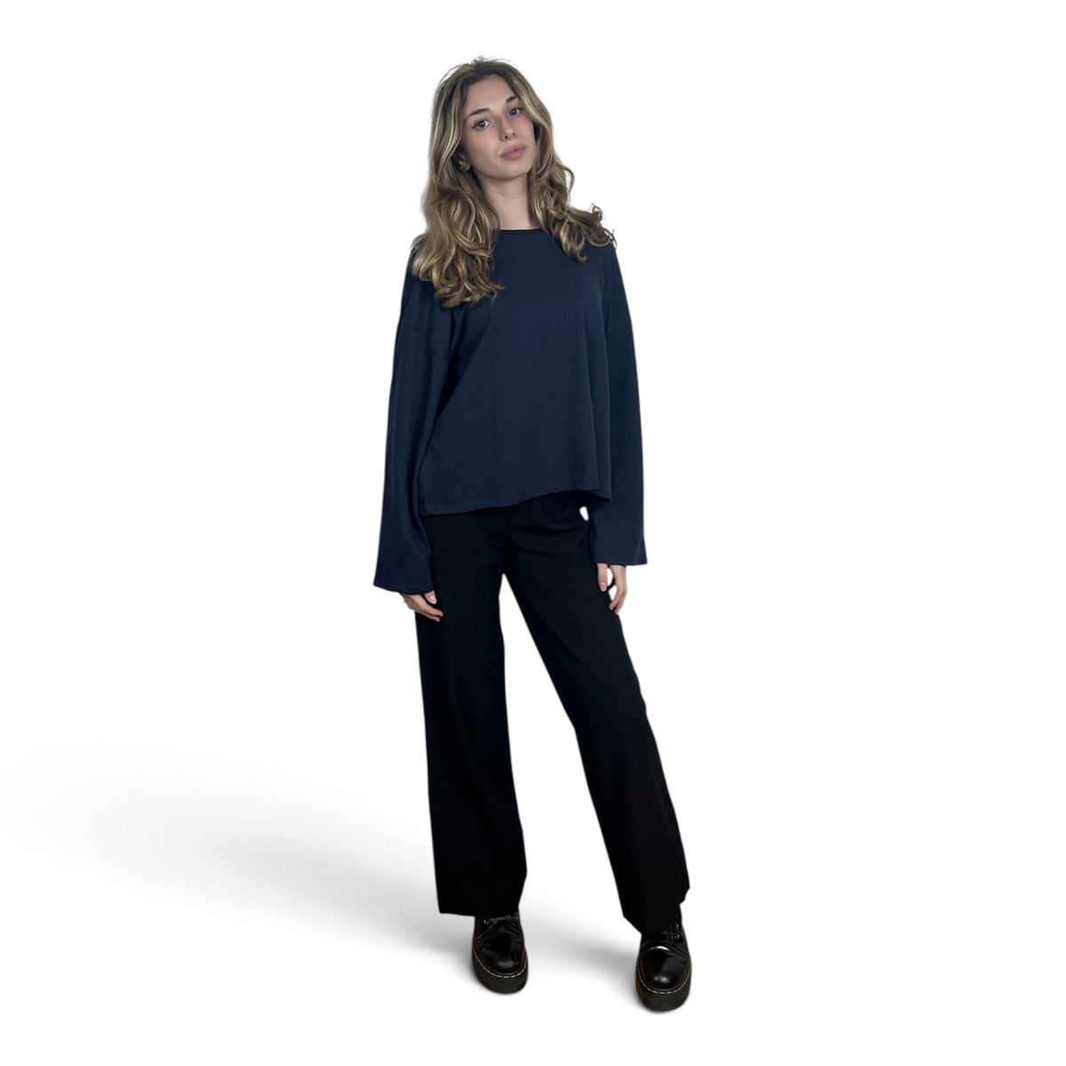 Longsleeve Oversize Blu