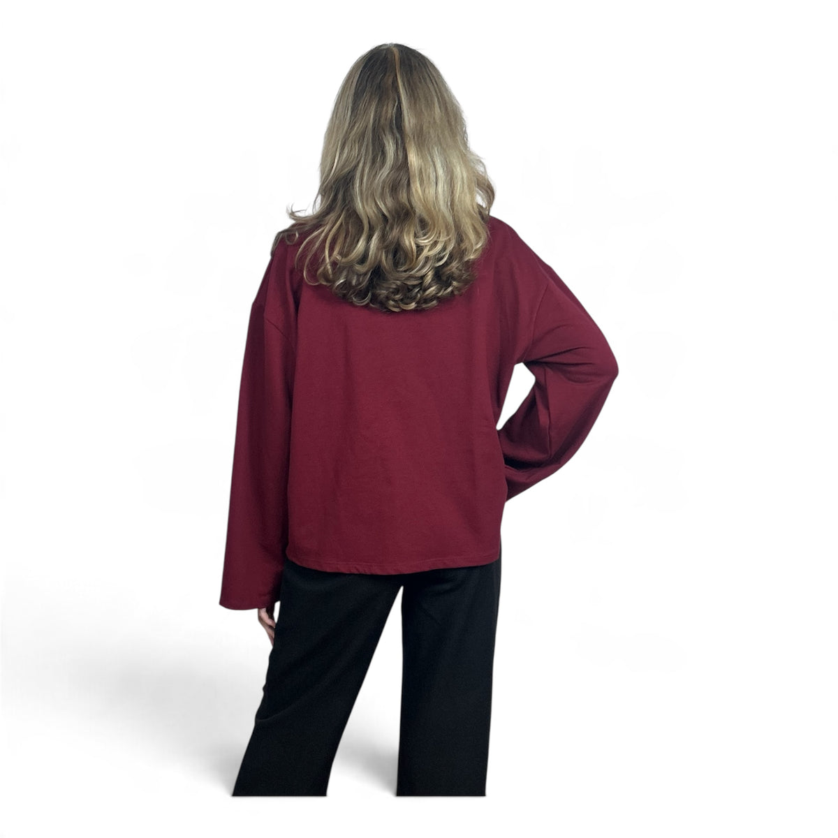 Longsleeve Oversize Bordeaux