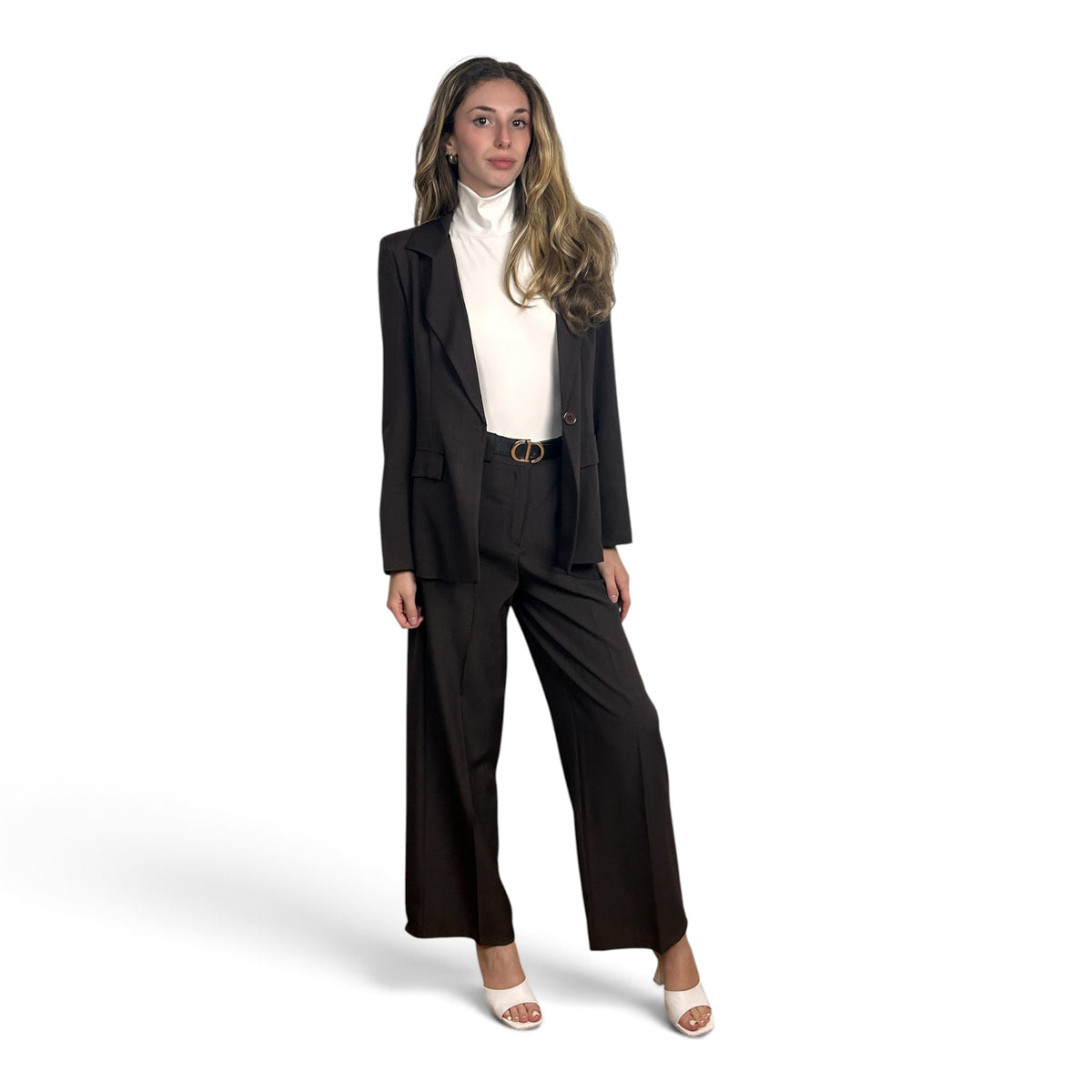 Tailleur Minimalista Marrone