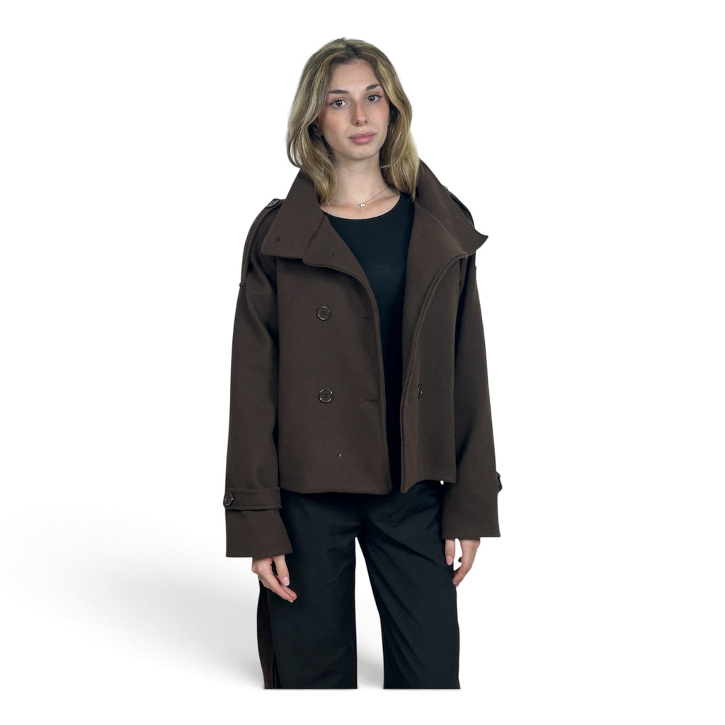 Cappotto Corto Marrone