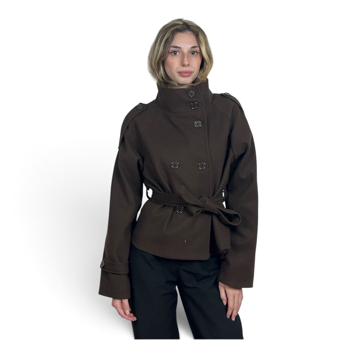 Cappotto Corto Marrone