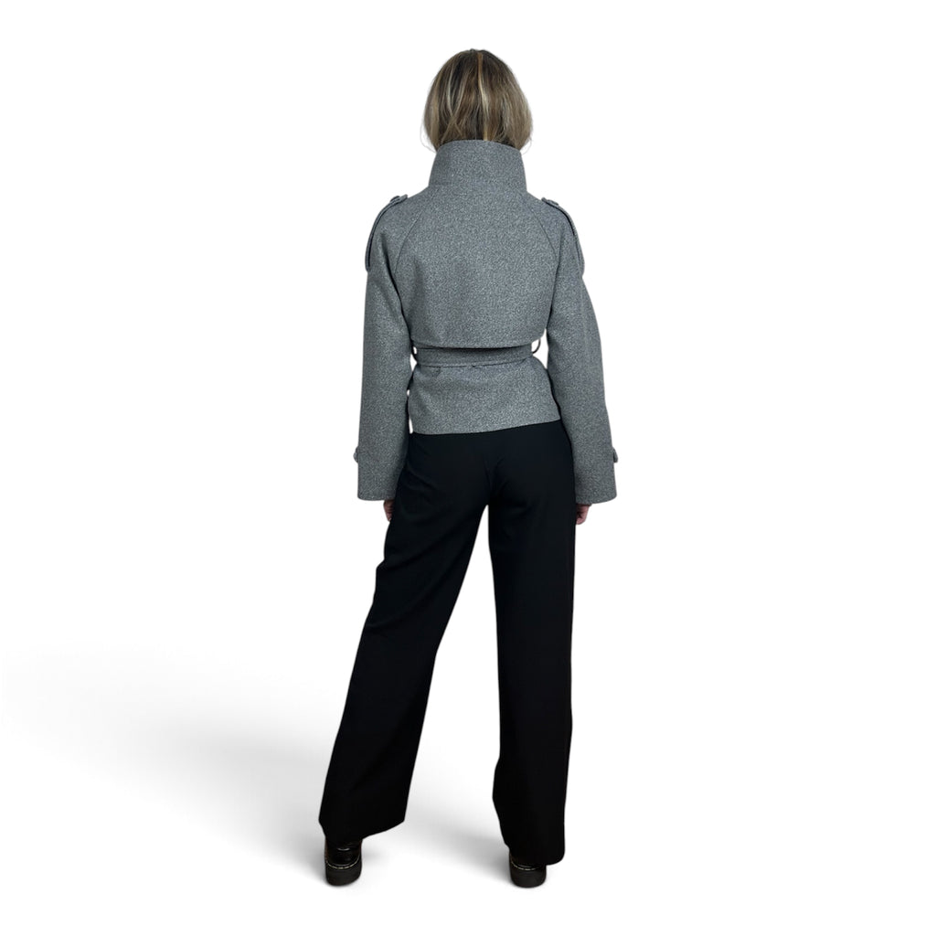 Cappotto Corto Grigio