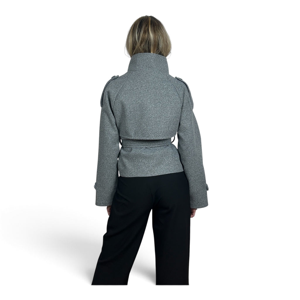 Cappotto Corto Grigio