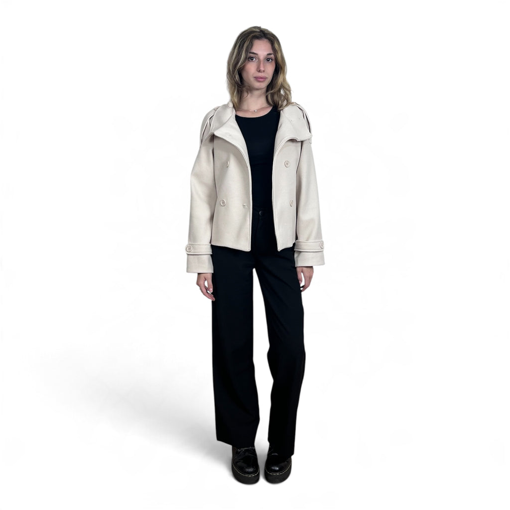 Cappotto Corto Panna
