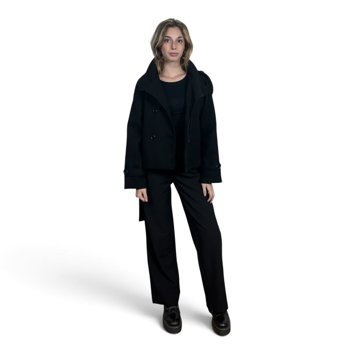 Cappotto Corto Nero