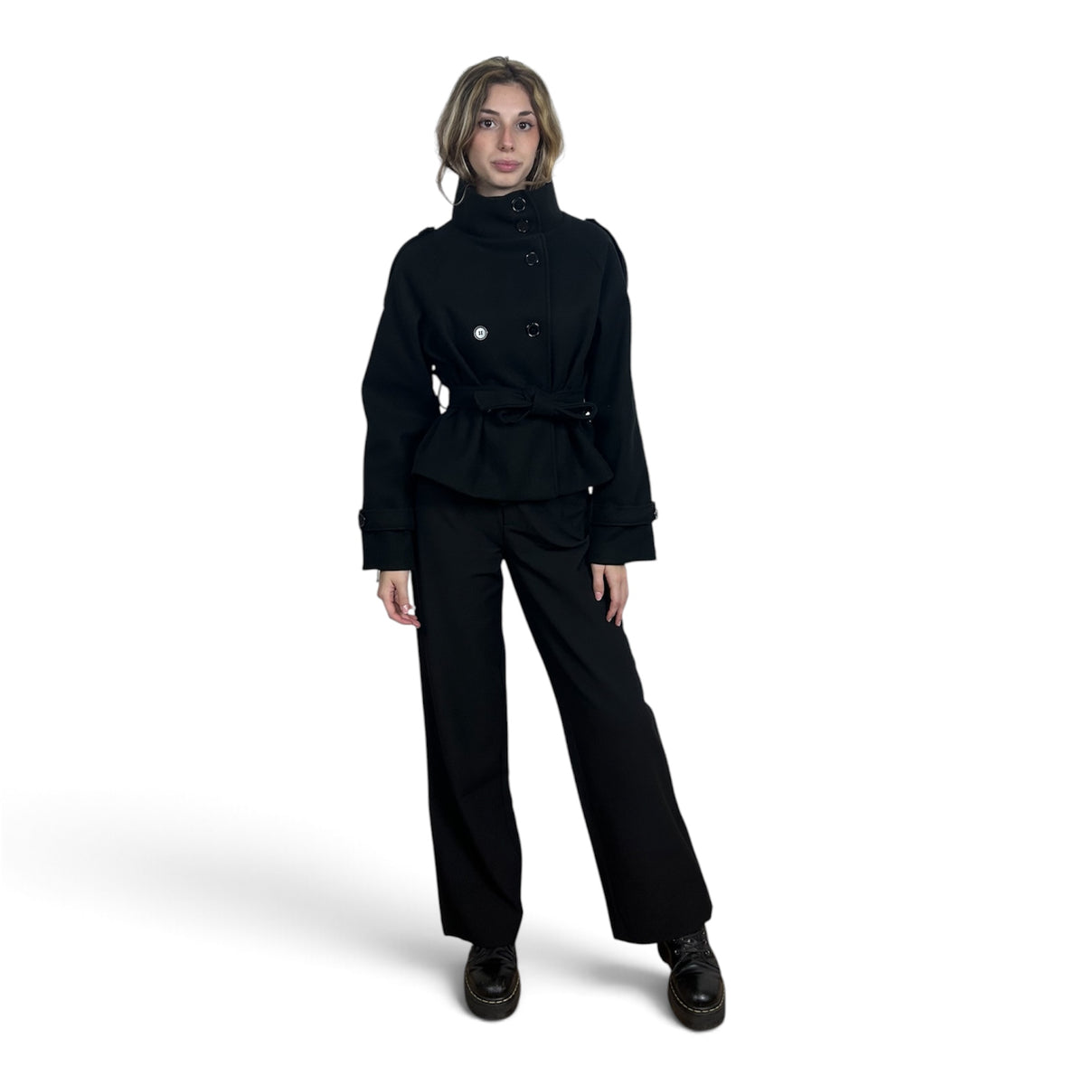 Cappotto Corto Nero