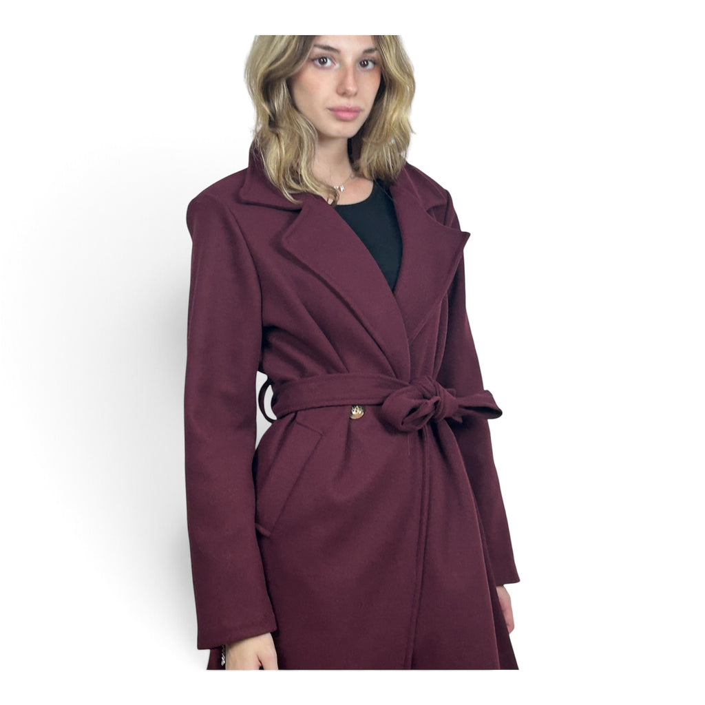 Cappotto Lungo Bordeaux