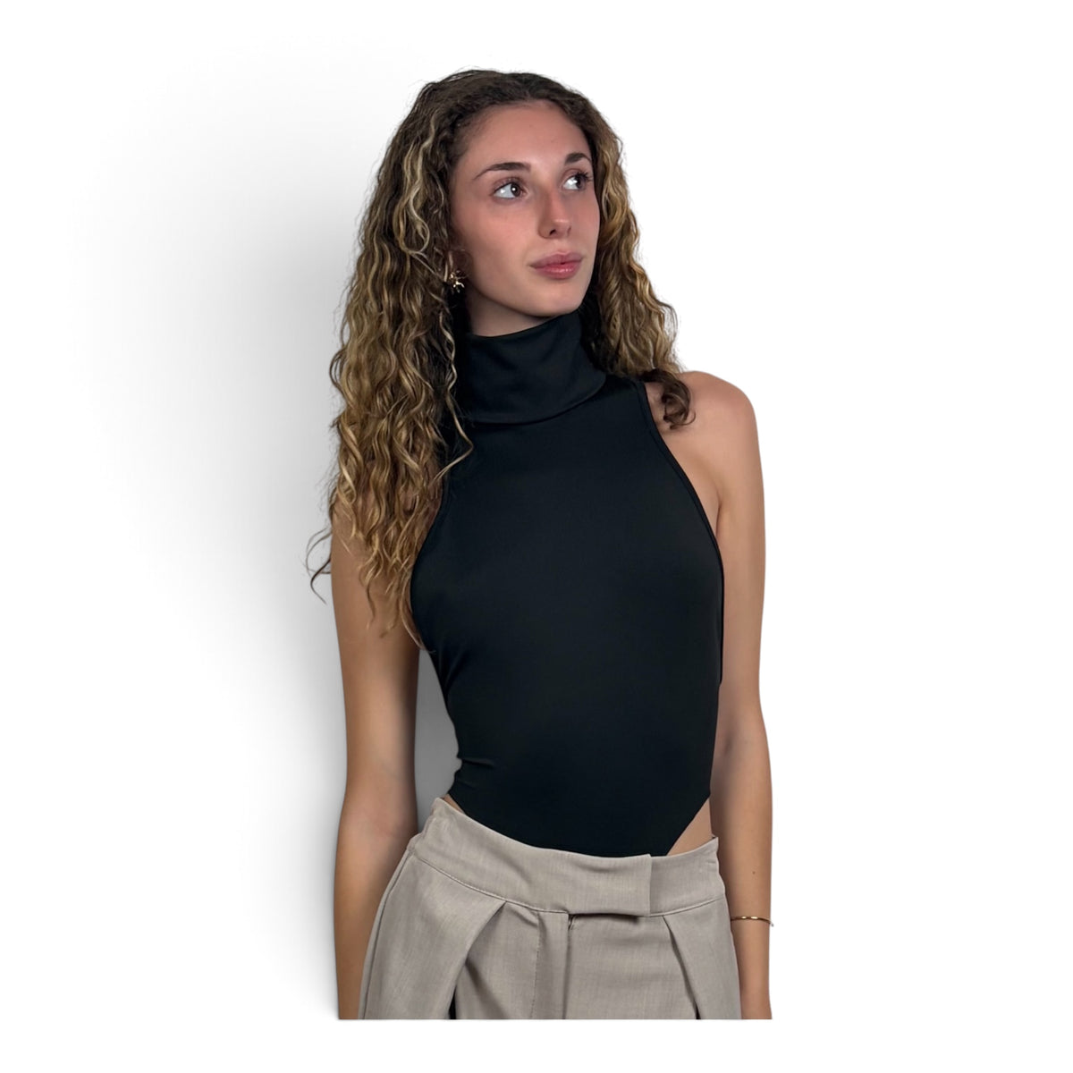 Body Collo Alto Nero